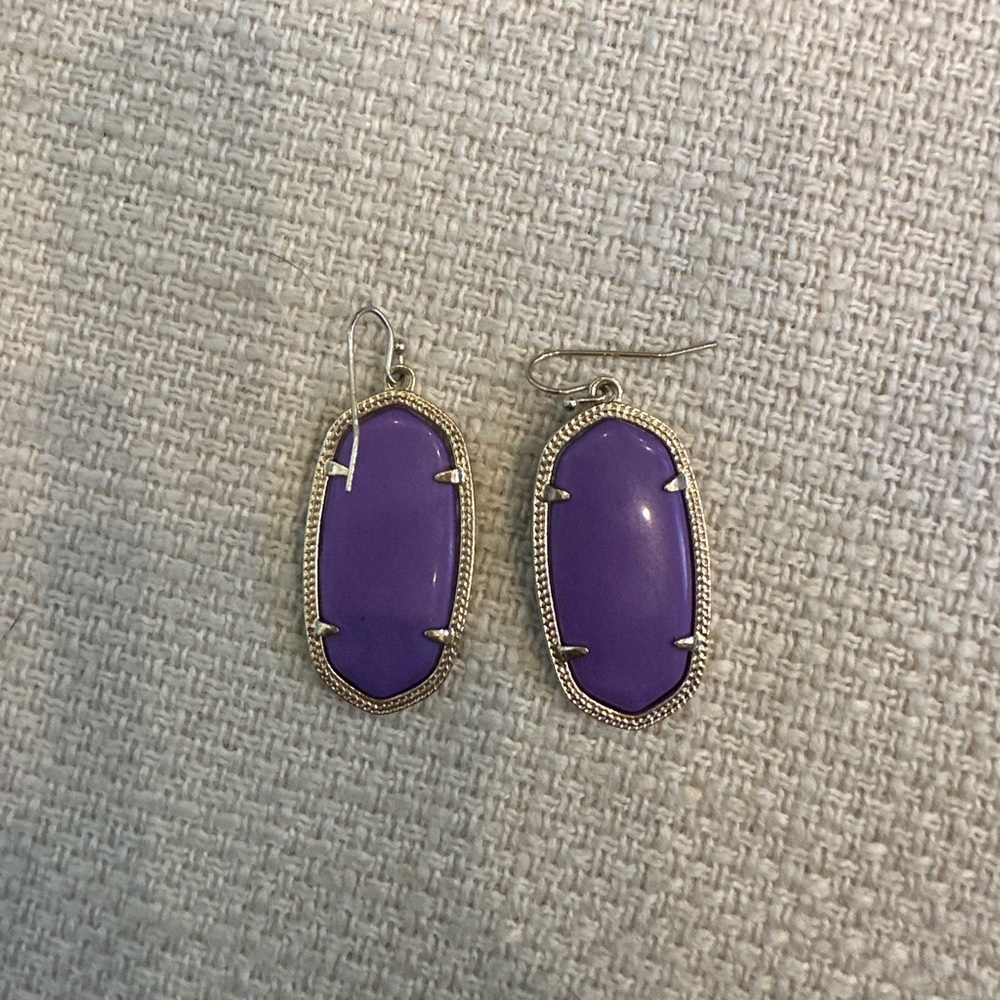 Purple Kendra Scott earrings
